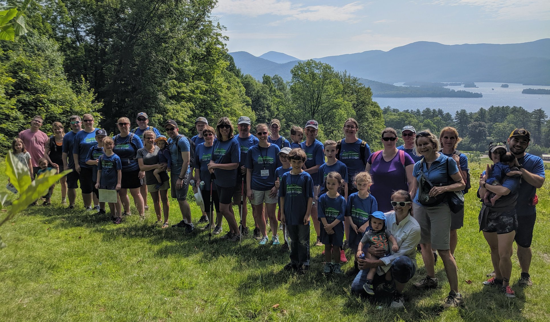 Group of hikers at Up Yonda Farm